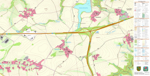 Staatsbetrieb Geobasisinformation und Vermessung Sachsen Unkersdorf, Dresden, Stadt (1:10,000 scale) digital map
