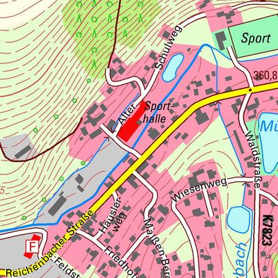 Staatsbetrieb Geobasisinformation und Vermessung Sachsen Unterheinsdorf, Heinsdorfergrund (1:10,000 scale) digital map