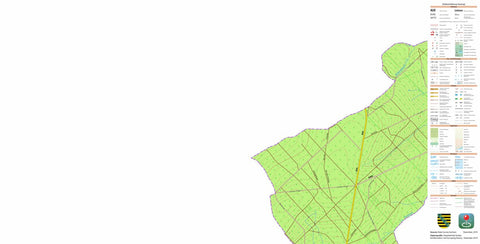 Staatsbetrieb Geobasisinformation und Vermessung Sachsen Unterreichenau, Pausa-Mühltroff, Stadt (1:10,000 scale) digital map