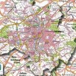 Staatsbetrieb Geobasisinformation und Vermessung Sachsen Urban District of Chemnitz (1:100,000 scale) digital map