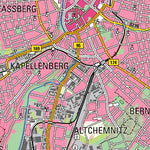 Staatsbetrieb Geobasisinformation und Vermessung Sachsen Urban District of Chemnitz (1:50,000 scale) digital map