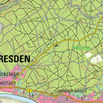 Staatsbetrieb Geobasisinformation und Vermessung Sachsen Urban District of Dresden (1:50,000 scale) digital map
