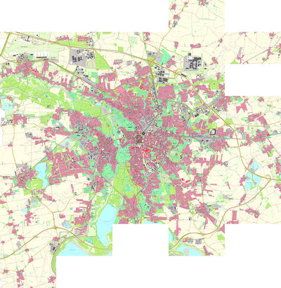 Staatsbetrieb Geobasisinformation und Vermessung Sachsen Urban District of Leipzig (1:10,000 scale) bundle
