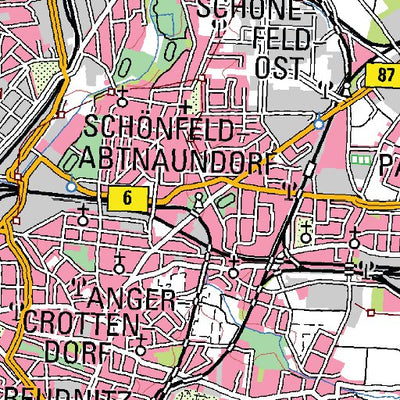 Staatsbetrieb Geobasisinformation und Vermessung Sachsen Urban District of Leipzig (1:100,000 scale) digital map