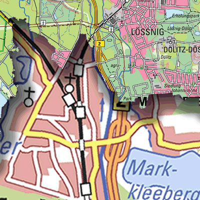 Staatsbetrieb Geobasisinformation und Vermessung Sachsen Urban District of Leipzig (1:50,000 scale) digital map