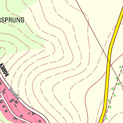 Staatsbetrieb Geobasisinformation und Vermessung Sachsen Ursprung, Lugau/Erzgeb., Stadt (1:10,000 scale) digital map