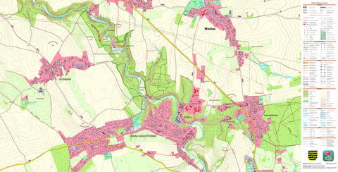 Staatsbetrieb Geobasisinformation und Vermessung Sachsen Wachau, Wachau (1:10,000 scale) digital map