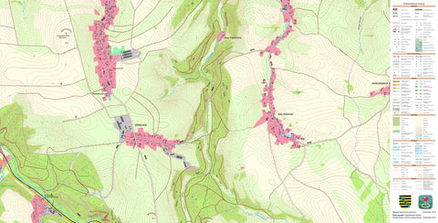 Staatsbetrieb Geobasisinformation und Vermessung Sachsen Waltersdorf, Liebstadt, Stadt (1:10,000 scale) digital map