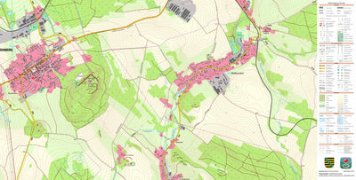 Staatsbetrieb Geobasisinformation und Vermessung Sachsen Walthersdorf, Crottendorf (1:10,000 scale) digital map