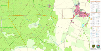 Staatsbetrieb Geobasisinformation und Vermessung Sachsen Weidenhain, Dreiheide (1:10,000 scale) digital map