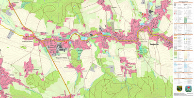 Staatsbetrieb Geobasisinformation und Vermessung Sachsen Weigsdorf-Köblitz, Cunewalde (1:10,000 scale) digital map