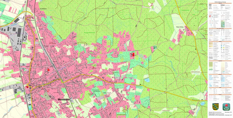 Staatsbetrieb Geobasisinformation und Vermessung Sachsen Weinböhla, Weinböhla (1:10,000 scale) digital map