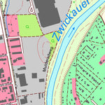 Staatsbetrieb Geobasisinformation und Vermessung Sachsen Weißenborn, Zwickau, Stadt (1:10,000 scale) digital map