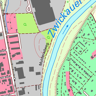 Staatsbetrieb Geobasisinformation und Vermessung Sachsen Weißenborn, Zwickau, Stadt (1:10,000 scale) digital map