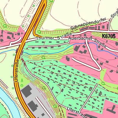 Staatsbetrieb Geobasisinformation und Vermessung Sachsen Weißenborn, Zwickau, Stadt (1:10,000 scale) digital map