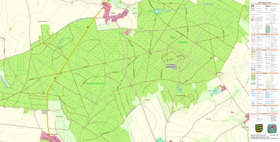 Staatsbetrieb Geobasisinformation und Vermessung Sachsen Weißig a. Raschütz, Lampertswalde (1:10,000 scale) digital map