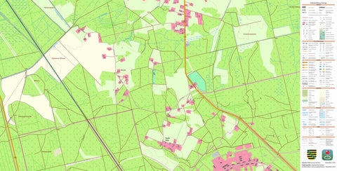 Staatsbetrieb Geobasisinformation und Vermessung Sachsen Weißkeißel, Weißkeißel 1 (1:10,000 scale) digital map