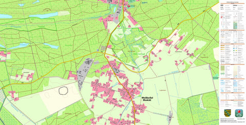 Staatsbetrieb Geobasisinformation und Vermessung Sachsen Weißkeißel, Weißkeißel 2 (1:10,000 scale) digital map