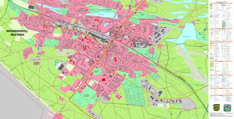 Staatsbetrieb Geobasisinformation und Vermessung Sachsen Weißwasser/O.L., Stadt, Weißwasser/O.L., Stadt 1 (1:10,000 scale) digital map