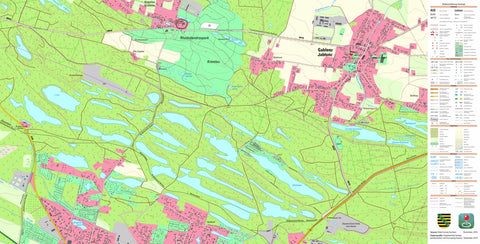 Staatsbetrieb Geobasisinformation und Vermessung Sachsen Weißwasser/O.L., Stadt, Weißwasser/O.L., Stadt 2 (1:10,000 scale) digital map