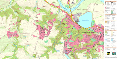 Staatsbetrieb Geobasisinformation und Vermessung Sachsen Weistropp, Klipphausen (1:10,000 scale) digital map