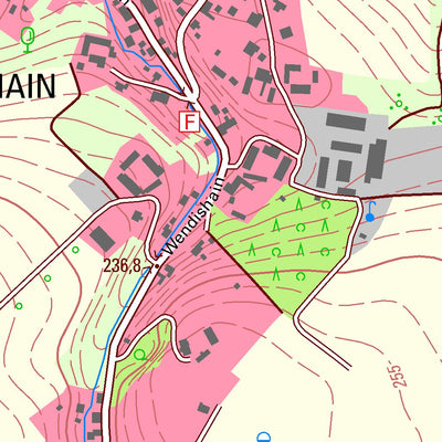 Staatsbetrieb Geobasisinformation und Vermessung Sachsen Wendishain, Hartha, Stadt (1:10,000 scale) digital map
