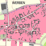 Staatsbetrieb Geobasisinformation und Vermessung Sachsen Werben, Pegau, Stadt (1:10,000 scale) digital map