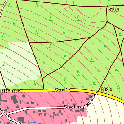 Staatsbetrieb Geobasisinformation und Vermessung Sachsen Werda, Werda (1:10,000 scale) digital map