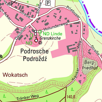 Staatsbetrieb Geobasisinformation und Vermessung Sachsen Werdeck, Krauschwitz i.d. O.L. (1:10,000 scale) digital map