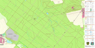 Staatsbetrieb Geobasisinformation und Vermessung Sachsen Wermsdorf, Wermsdorf (1:10,000 scale) digital map