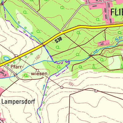 Staatsbetrieb Geobasisinformation und Vermessung Sachsen Wermsdorf, Wermsdorf (1:25,000 scale) digital map