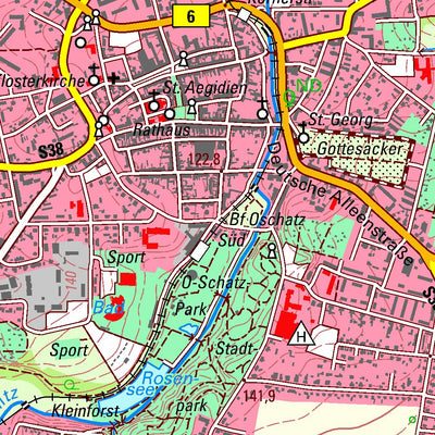 Staatsbetrieb Geobasisinformation und Vermessung Sachsen Wermsdorf, Wermsdorf (1:25,000 scale) digital map