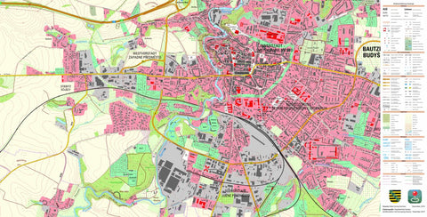 Staatsbetrieb Geobasisinformation und Vermessung Sachsen Westvorstadt, Bautzen, Stadt (1:10,000 scale) digital map