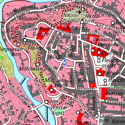 Staatsbetrieb Geobasisinformation und Vermessung Sachsen Westvorstadt, Bautzen, Stadt (1:10,000 scale) digital map