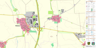 Staatsbetrieb Geobasisinformation und Vermessung Sachsen Wiedemar, Wiedemar (1:10,000 scale) digital map