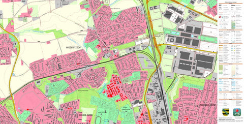 Staatsbetrieb Geobasisinformation und Vermessung Sachsen Wiederitzsch, Leipzig, Stadt (1:10,000 scale) digital map