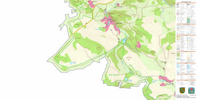 Staatsbetrieb Geobasisinformation und Vermessung Sachsen Wiedersberg, Triebel/Vogtl. (1:10,000 scale) digital map