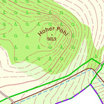 Staatsbetrieb Geobasisinformation und Vermessung Sachsen Wiedersberg, Triebel/Vogtl. (1:10,000 scale) digital map