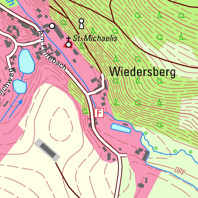 Staatsbetrieb Geobasisinformation und Vermessung Sachsen Wiedersberg, Triebel/Vogtl. (1:10,000 scale) digital map