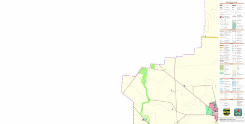 Staatsbetrieb Geobasisinformation und Vermessung Sachsen Wiesenena, Wiedemar (1:10,000 scale) digital map