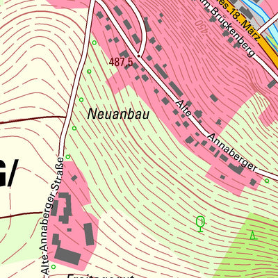 Staatsbetrieb Geobasisinformation und Vermessung Sachsen Wildenau/Brückenberg, Schwarzenberg/Erzgeb., Stadt (1:10,000 scale) digital map