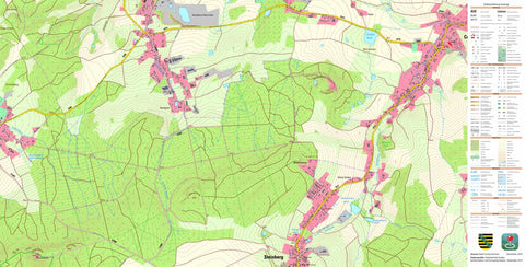 Staatsbetrieb Geobasisinformation und Vermessung Sachsen Wildenau, Steinberg (1:10,000 scale) digital map