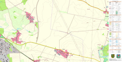 Staatsbetrieb Geobasisinformation und Vermessung Sachsen Wildenhain, Großenhain, Stadt (1:10,000 scale) digital map