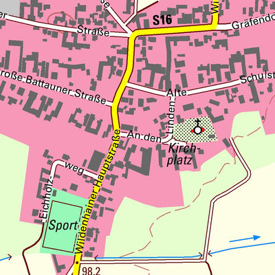 Staatsbetrieb Geobasisinformation und Vermessung Sachsen Wildenhain, Mockrehna (1:10,000 scale) digital map