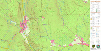 Staatsbetrieb Geobasisinformation und Vermessung Sachsen Wildenthal, Eibenstock, Stadt (1:10,000 scale) digital map