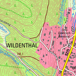 Staatsbetrieb Geobasisinformation und Vermessung Sachsen Wildenthal, Eibenstock, Stadt (1:10,000 scale) digital map