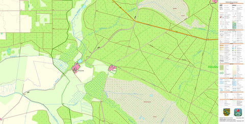 Staatsbetrieb Geobasisinformation und Vermessung Sachsen Winkelmühle, Doberschütz (1:10,000 scale) digital map