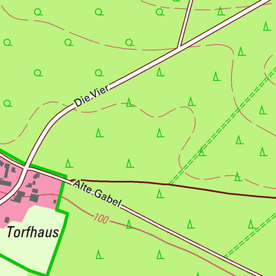 Staatsbetrieb Geobasisinformation und Vermessung Sachsen Winkelmühle, Doberschütz (1:10,000 scale) digital map