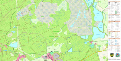 Staatsbetrieb Geobasisinformation und Vermessung Sachsen Wittichenau, Wittichenau, Stadt (1:10,000 scale) digital map