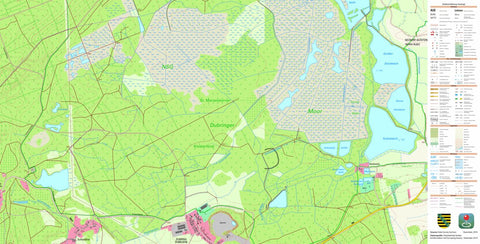 Staatsbetrieb Geobasisinformation und Vermessung Sachsen Wittichenau, Wittichenau, Stadt (1:10,000 scale) digital map